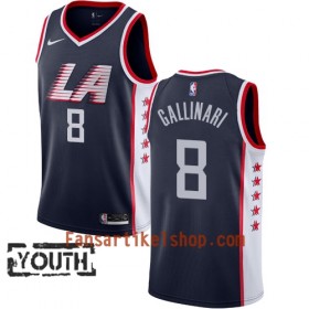 Los Angeles Clippers Trikot Danilo Gallinari 8 2018-19 Nike City Edition Navy Swingman - Kinder